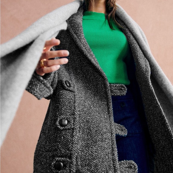 Sezane grey wool coat NWT - Picture 5 of 8